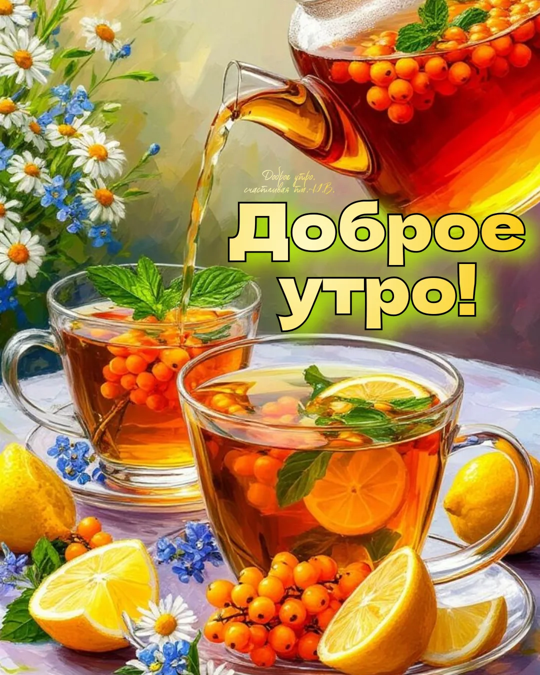 Пусть утро будет добрым, настроение замечательным, день солнечным!