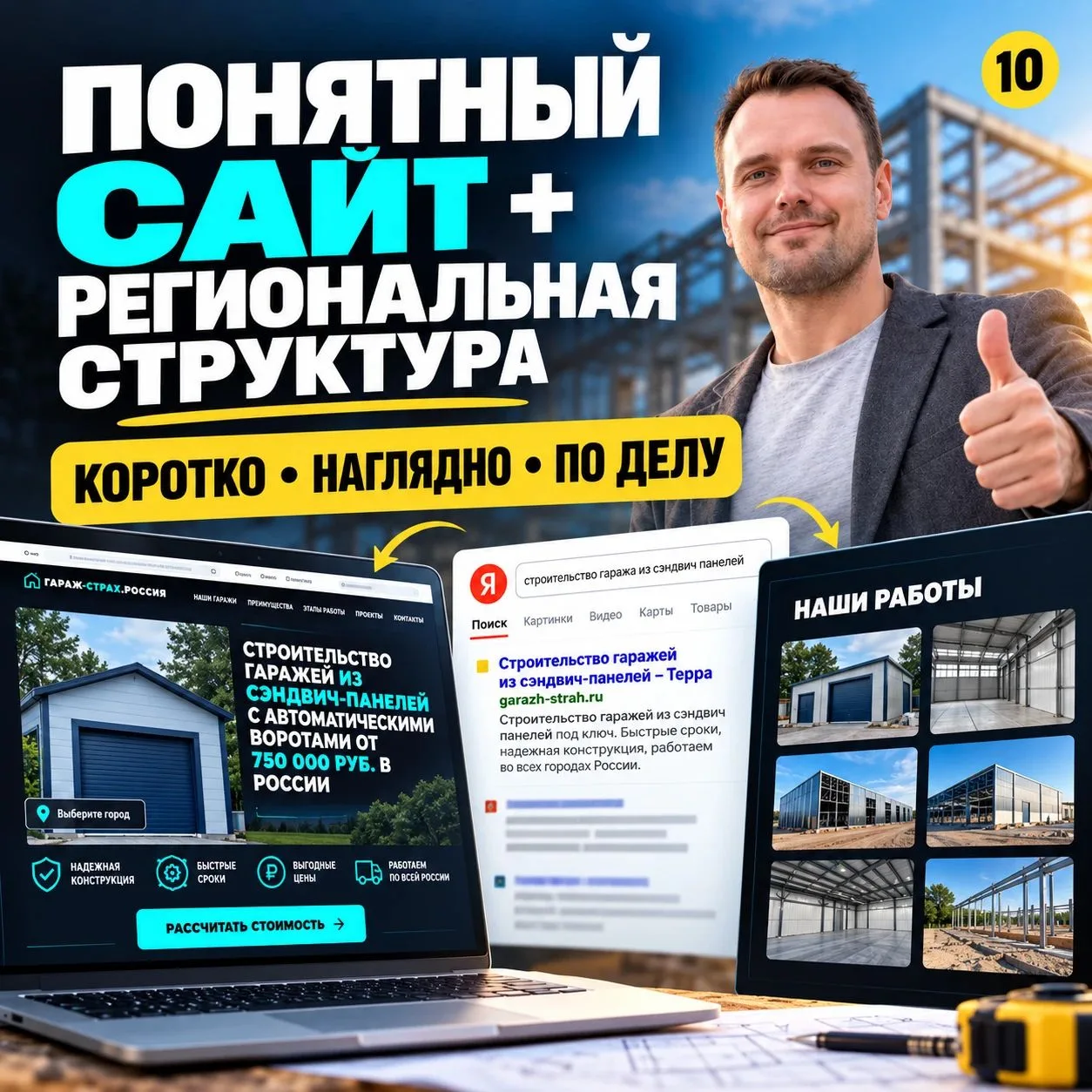 Кейс. Заказы на гаражи из сэндвич-панелей