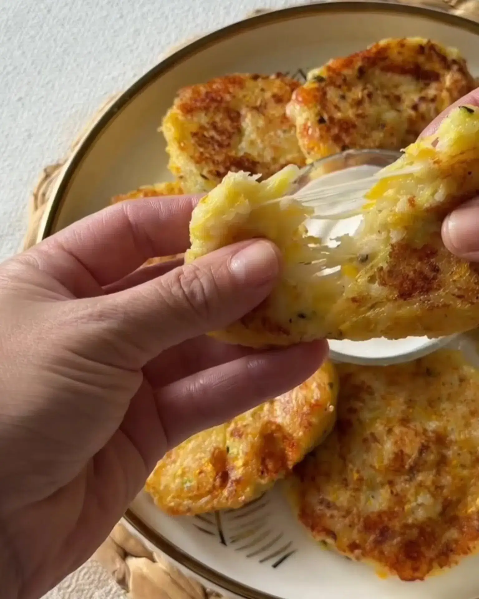 оладьи из кабачков с сыром 🤤