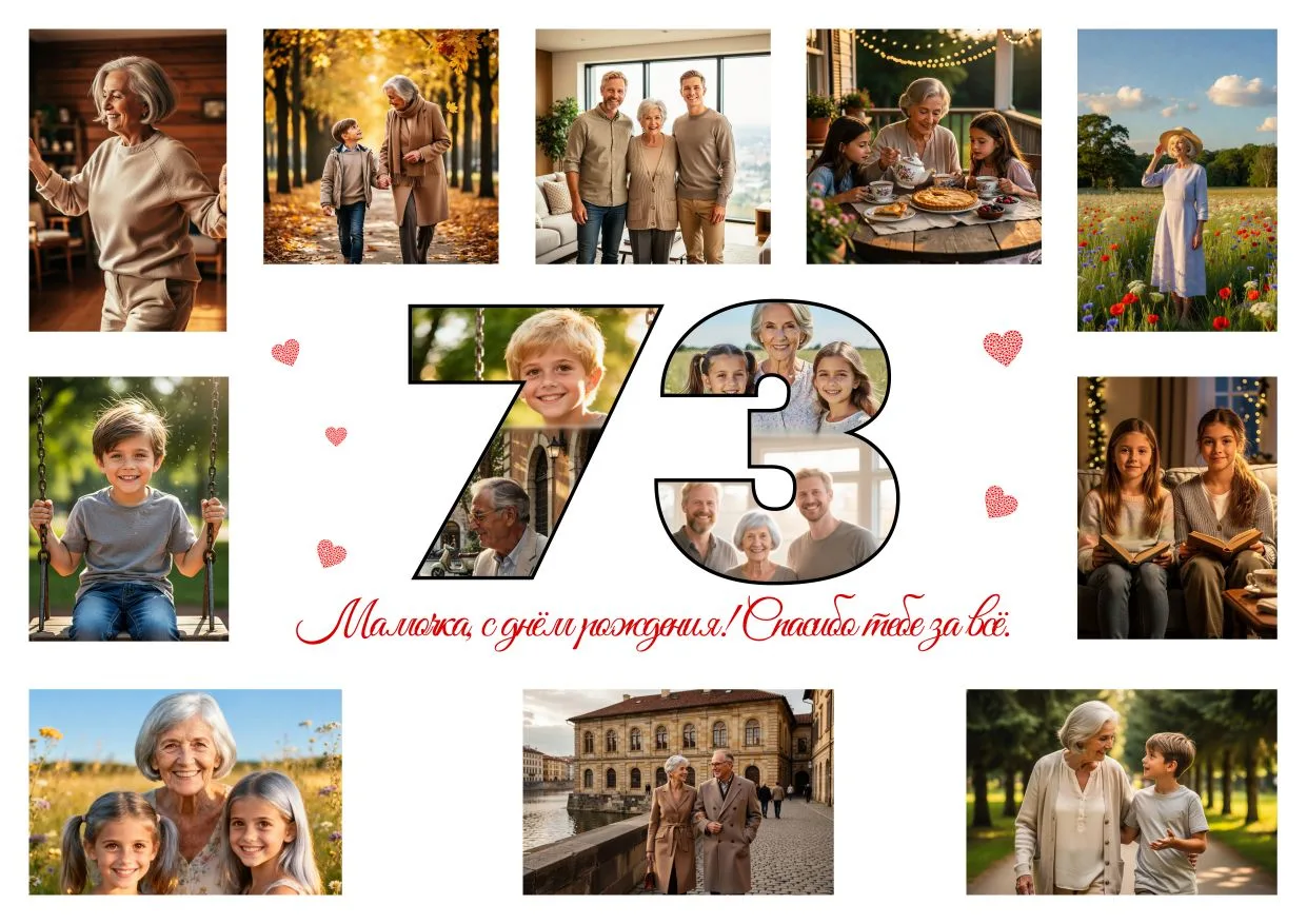 Дополнить подарок можно букетом цветов, а можно памятным коллажом🖼
Бережно соберём ваши фото для им