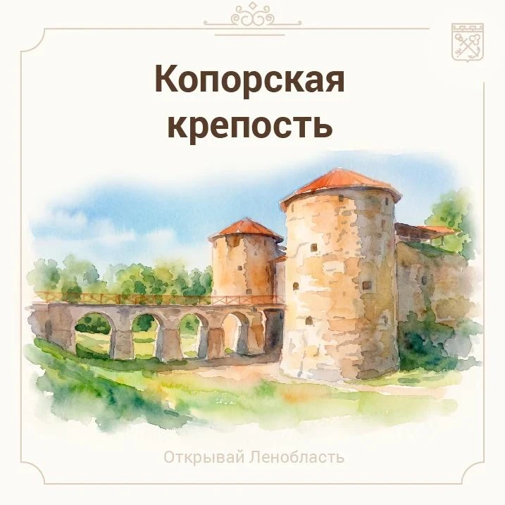 Увлекательная экспедиция в средневековье с мультимедийным гидом
 
⭐Копорская крепость – один из самы