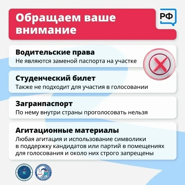 Что нужно взять с собой на участок для голосования?