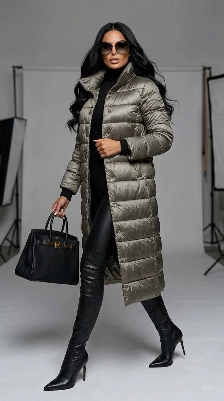 Moncler пуховик удлиненный