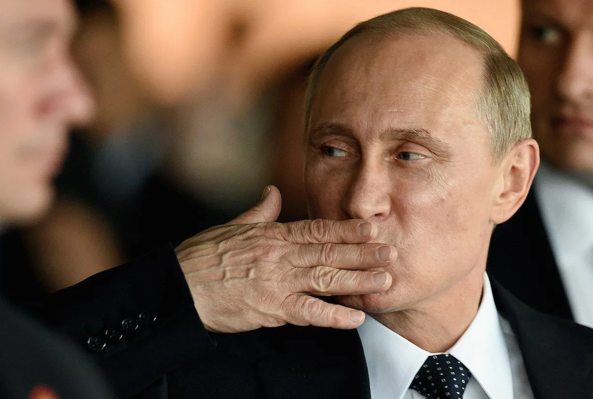 На всех каналах у хохлов только Путин сейчас