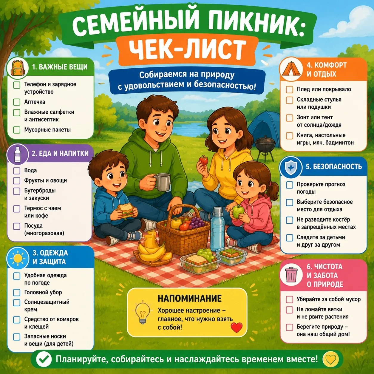 Что обязательно должно быть на вашем идеальном пикнике?☀️

Для кого-то это корзинка с фруктами, для 