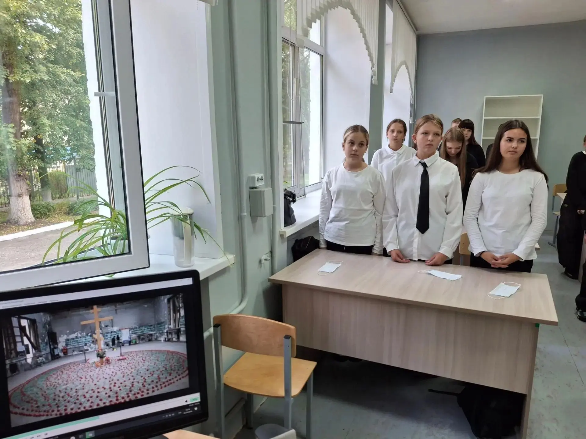 Минута тишины, посвященная Дню солидарности в борьбе с терроризмом.