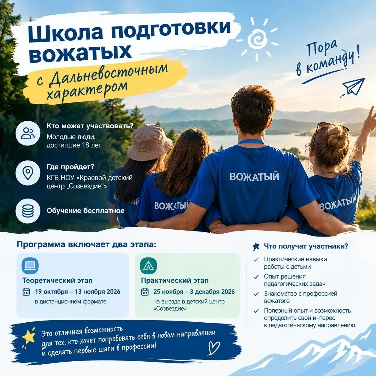 🌊 «Школа подготовки вожатых с Дальневосточным характером»
