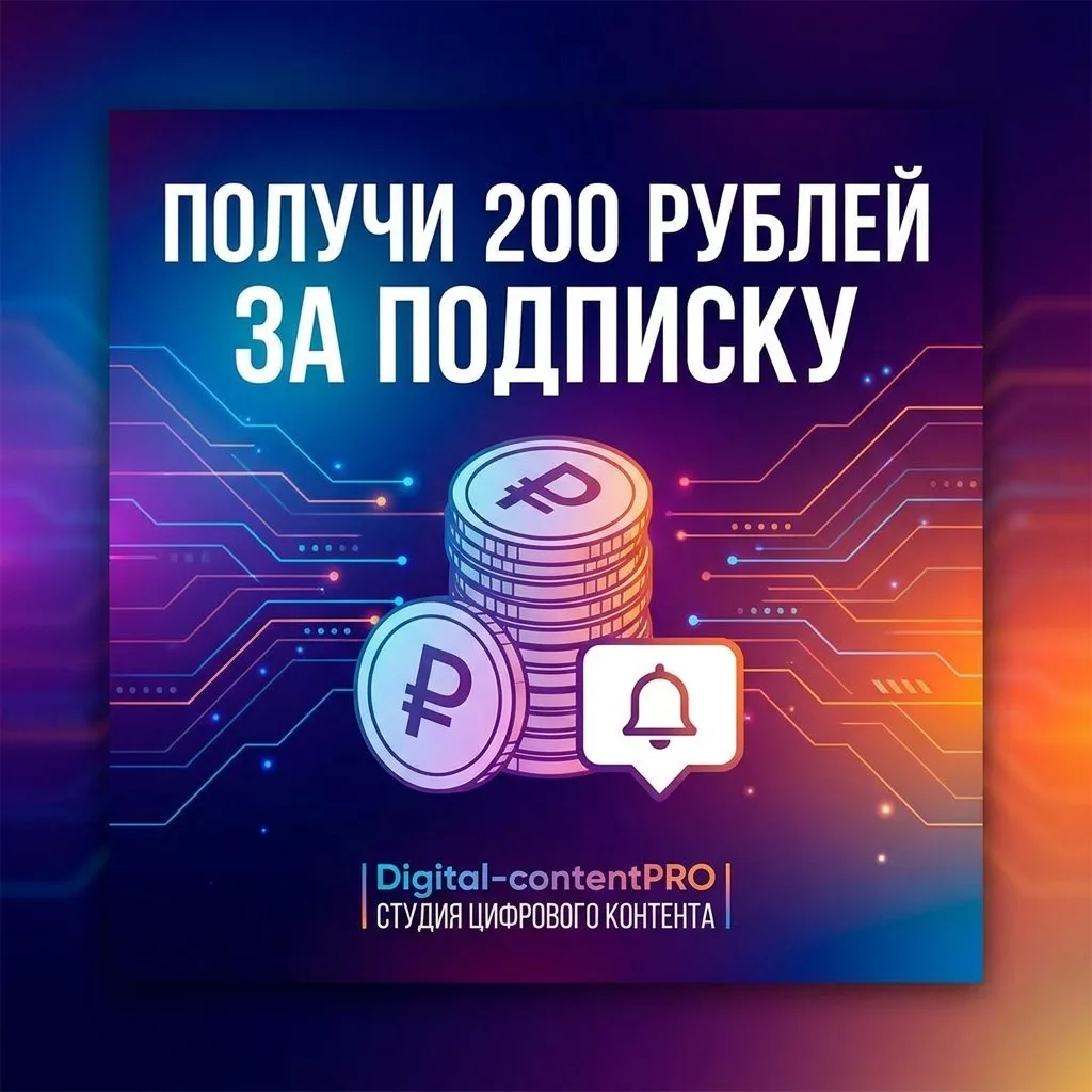 Дарим 200 рублей за подписку 🎁