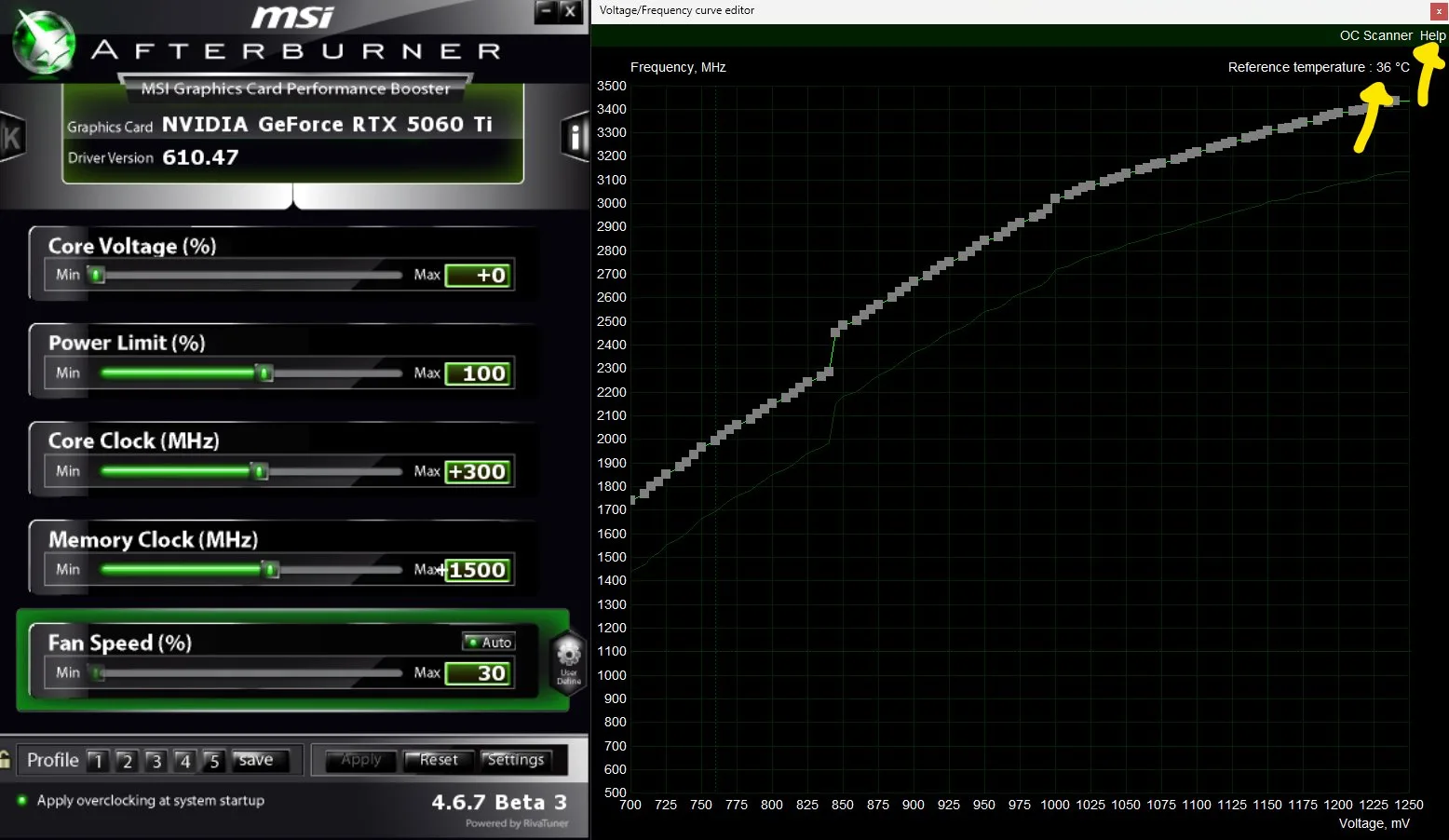 Андервольтить в MSI Afterburner 4.6.7 Beta 3 станет проще