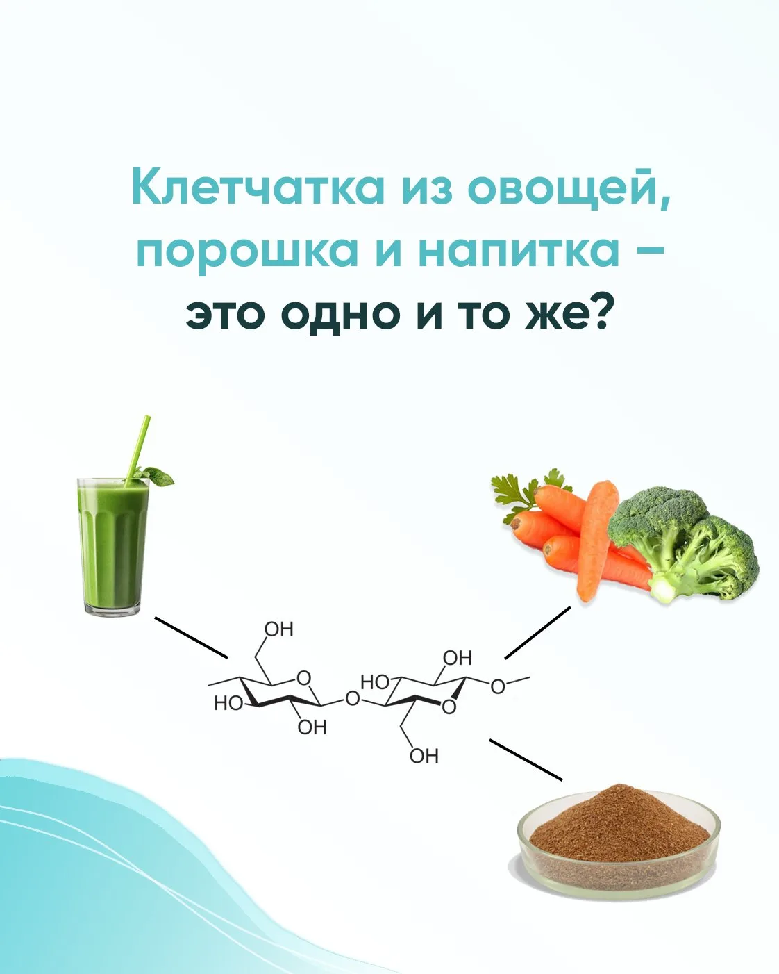 Клетчатка из овощей, порошка и напитка — это одно и то же? 🥦