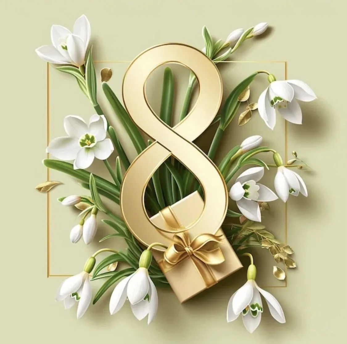 Дорогие подписчики! Милые дамы!  🌷Поздравляем вас с праздником весны! И пусть снег вовсю идет, но ве