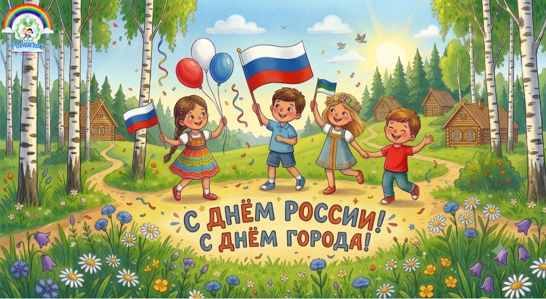 🇷🇺 Уважаемые родители и дети!

👏 От всей души поздравляем Вас с Днём России и с Днём города!

🎉 