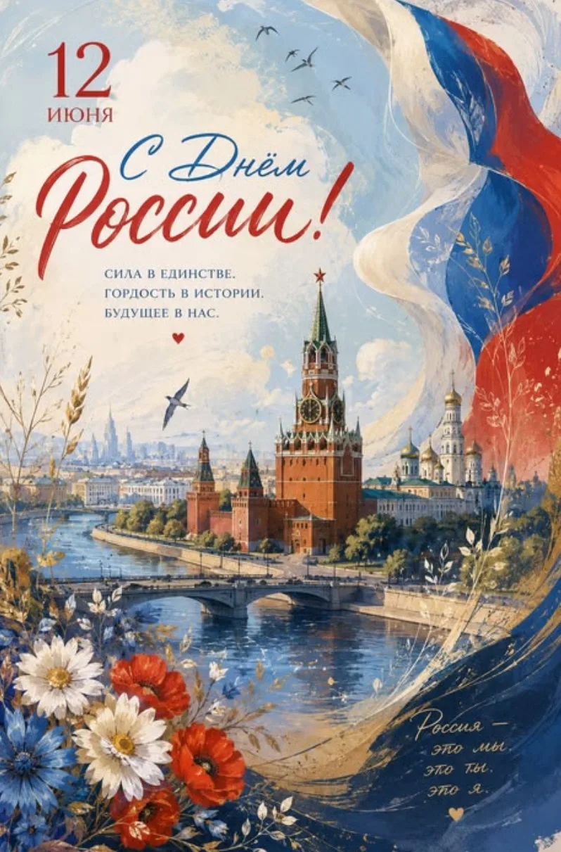 С Днём России! 🇷🇺

Сегодня наша страна отмечает один из главных государственных праздников — День 
