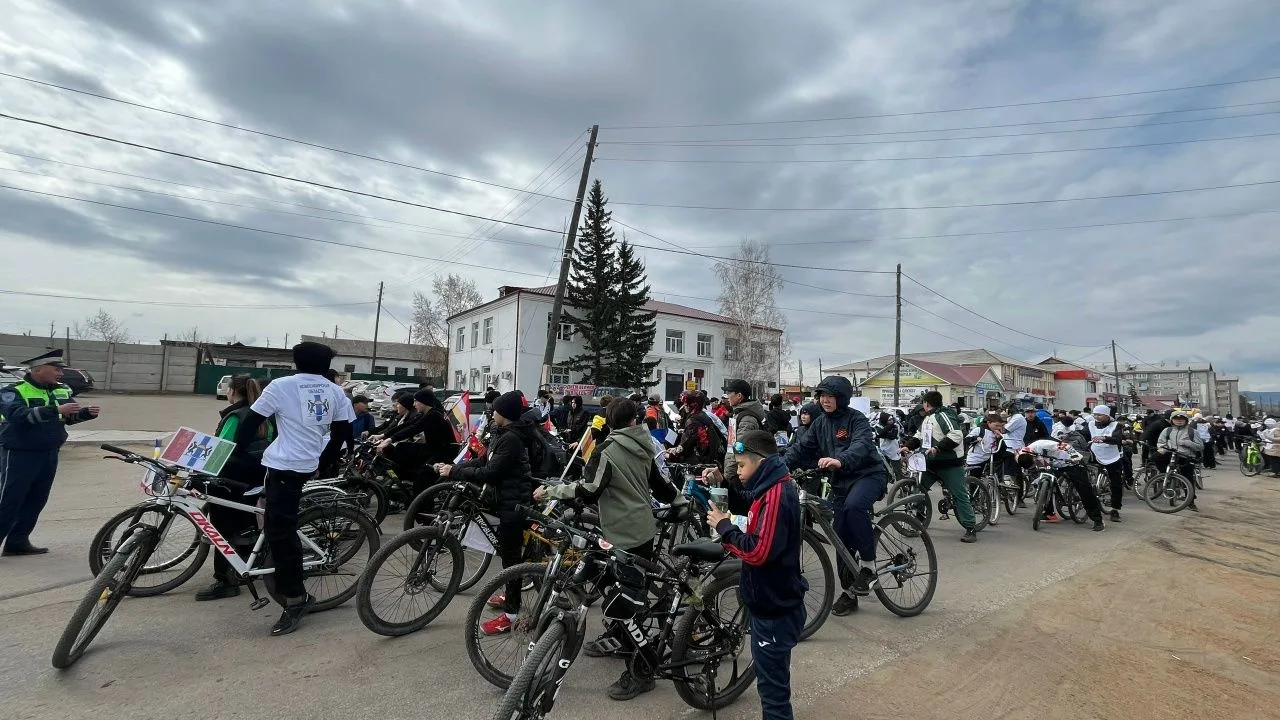4 мая в селе Иволгинск состоялся масштабный патриотический велопробег «Вечная память Ге...
