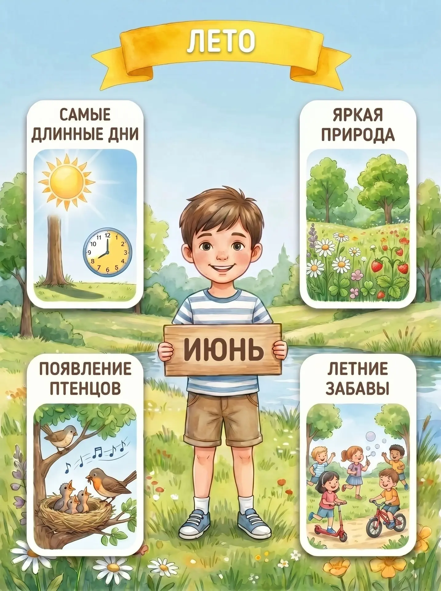 Месяца лета, где главный герой, мальчик, наглядно показывает, как меняется мир вокруг нас.
Источник 