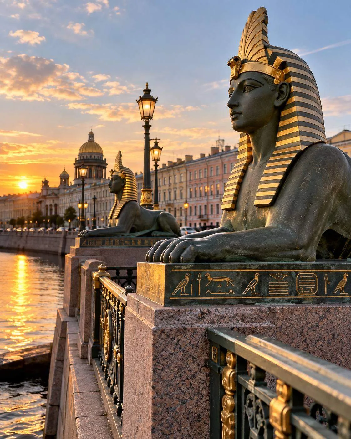 🏛️ Петербург — на Египетский мост вернули сфинксов