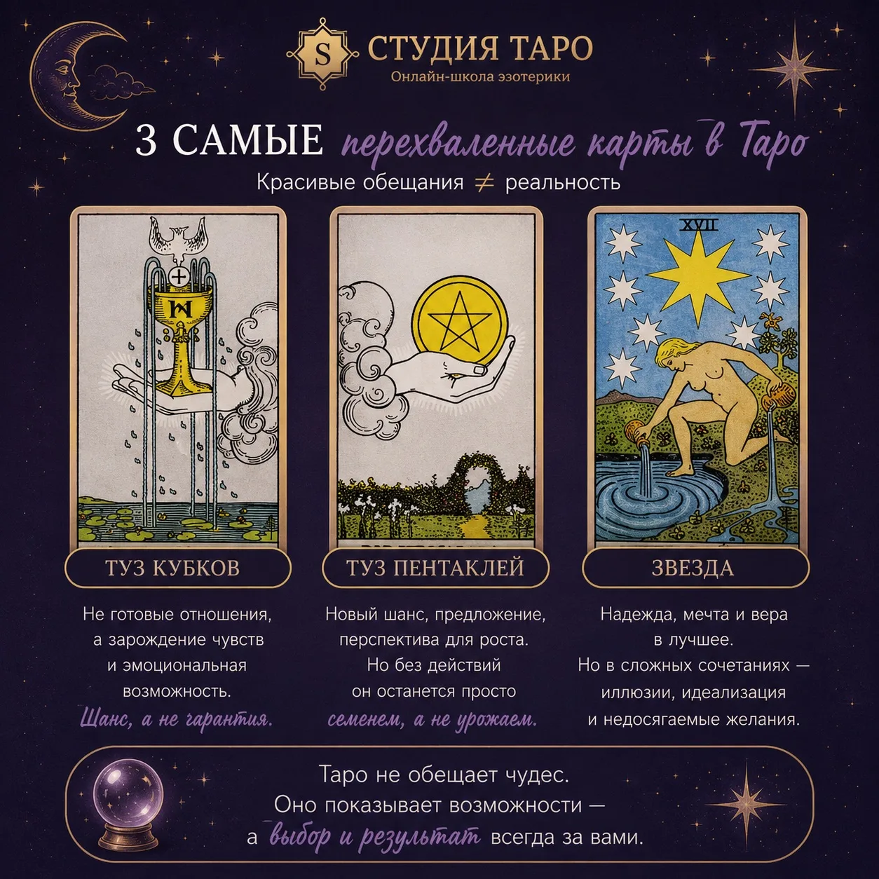 ⚡️ 3 карты Таро, которые часто обещают больше, чем говорят на самом деле

Есть карты, которым в инте
