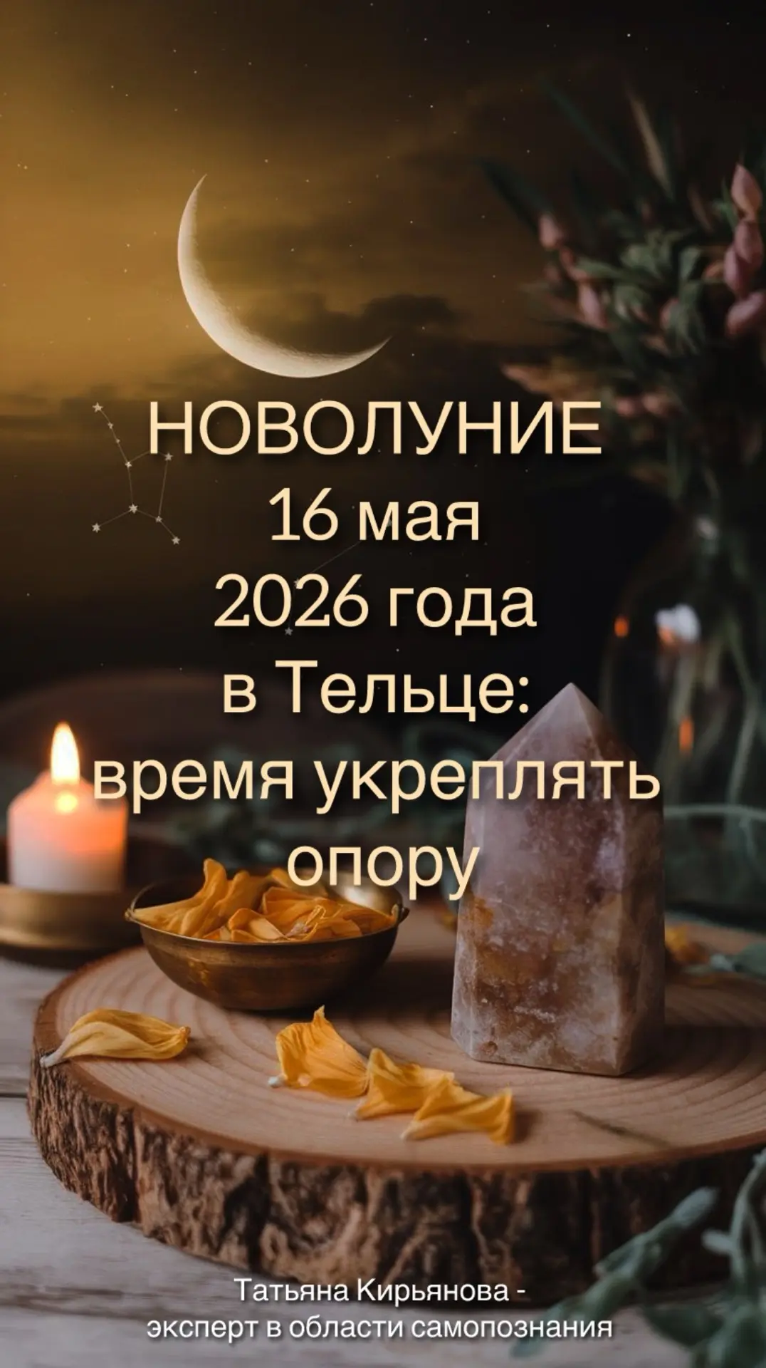 💫Новолуние 16 мая 2026 года происходит в знаке Тельца — знаке стабильности, ресурсов, ...