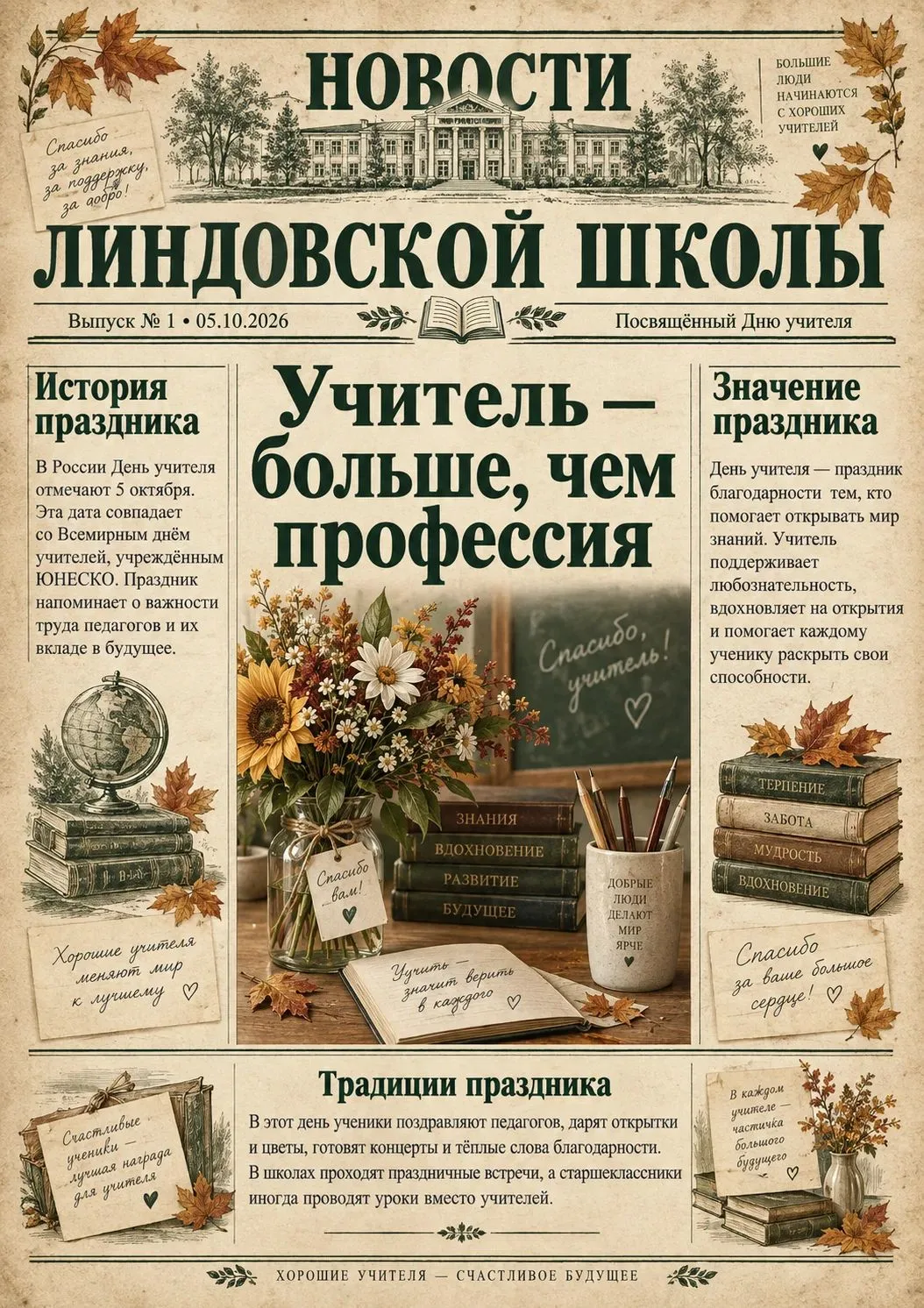 ▌📚 День Учителя | Школьная газета