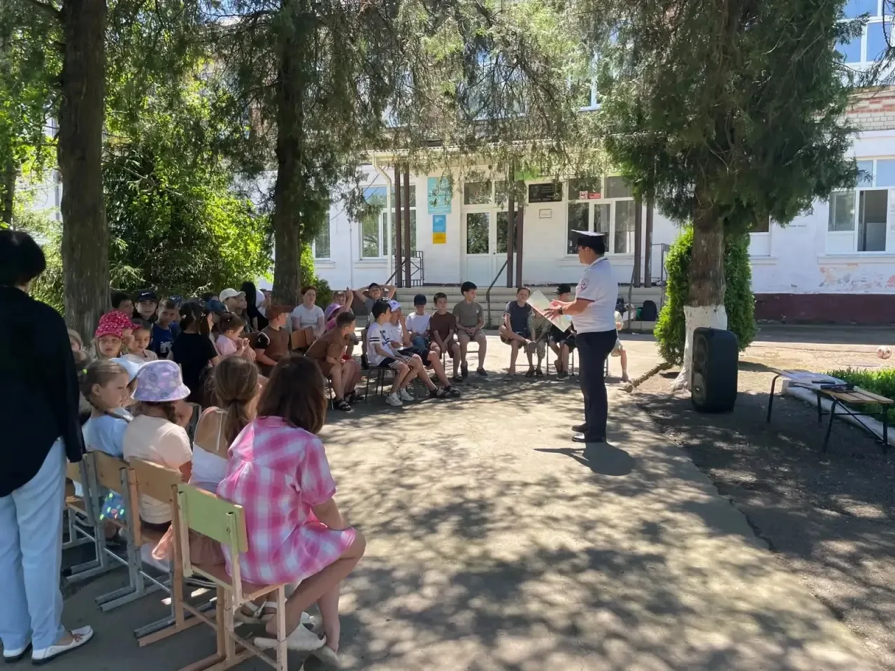 В гостях у летнего оздоровительного лагеря «Дружба»,в рамках профилактического мероприятия «Внимание