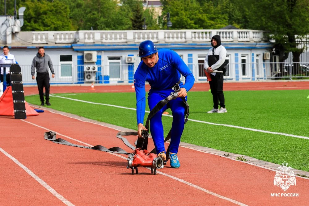 📸 Фоторепортаж эстафеты Чемпионата Приморского края по пожарно-спасательному спорту  МЧС Приморского