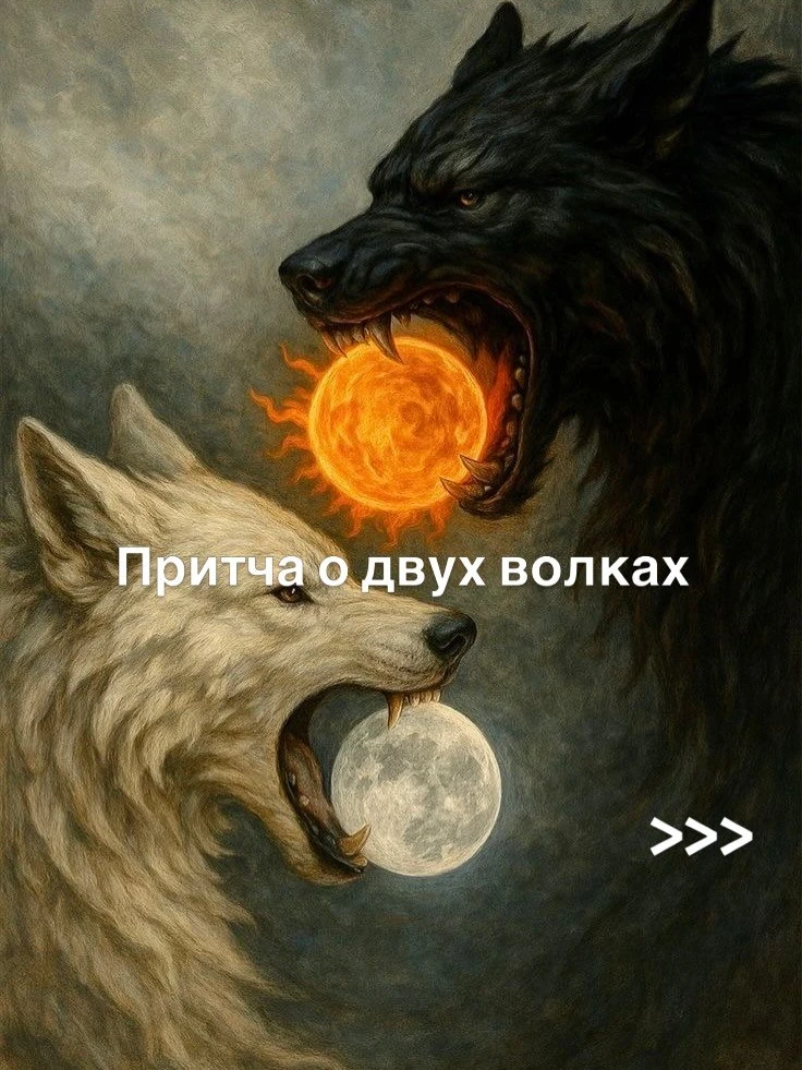 Притча о двух волках

___________

#притчи