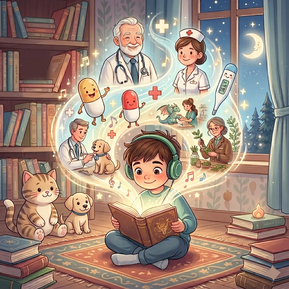 📖 Что послушать с ребенком? Сборник добрых историй о медицине

Как рассказать ребенку о здоровье и 
