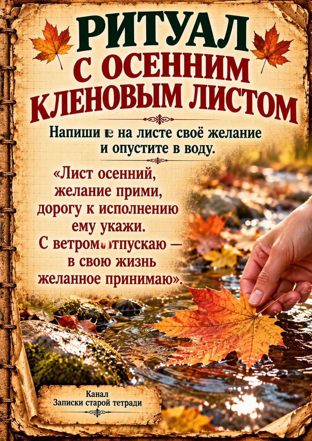 🍁 КЛЕНОВЫЙ ЛИСТ — НА ИСПОЛНЕНИЕ ЖЕЛАНИЯ