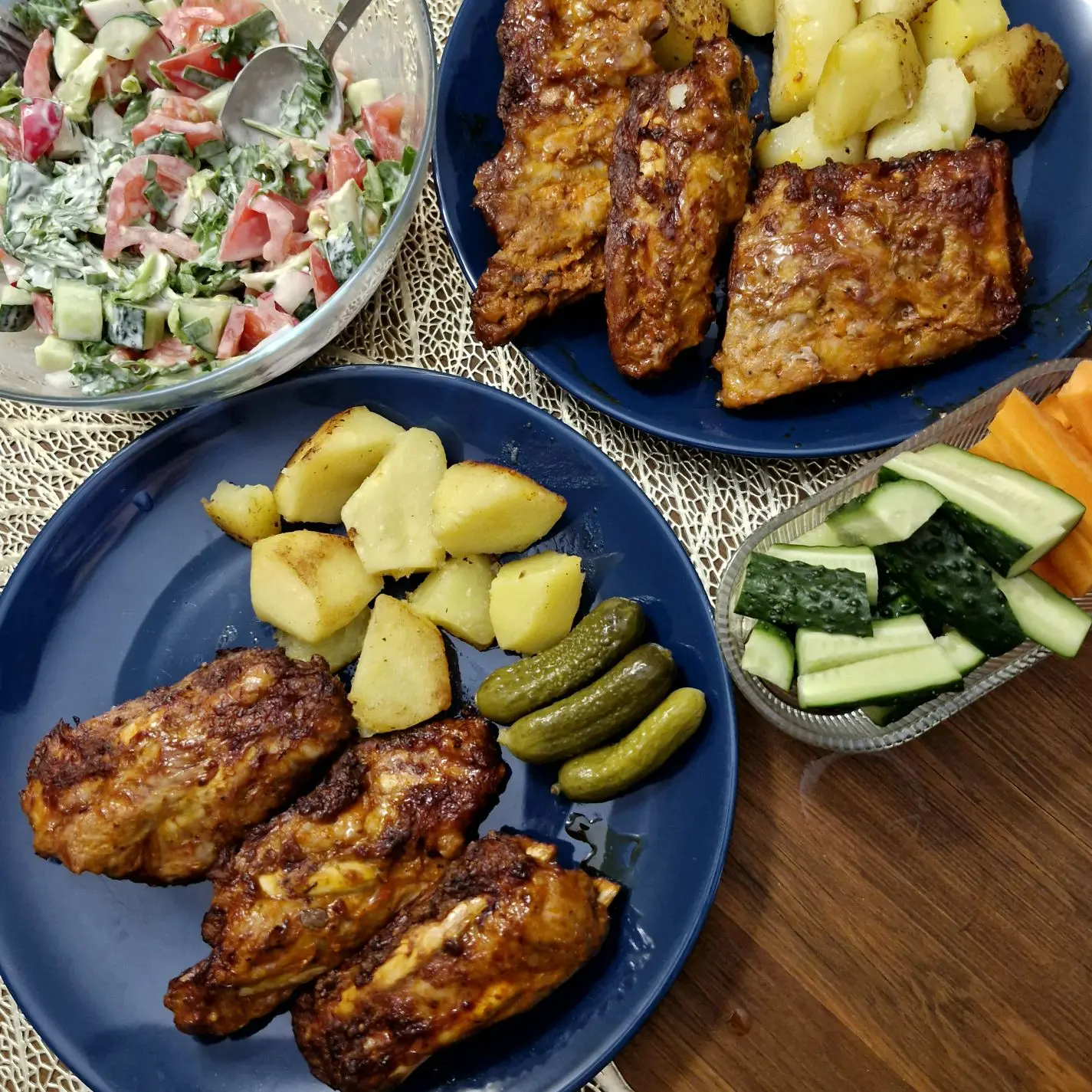 Свиные рёбра барбекю 🍖🍅