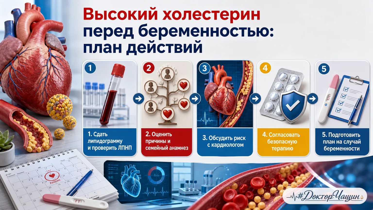 🧬 Высокий холестерин обнаружили перед беременностью: что делать дальше