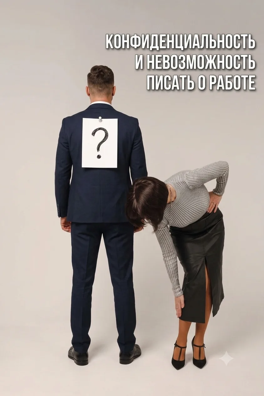 Моя работа строго конфиденциальна. Поэтому я не могу рассказать вам и показать как выгл...