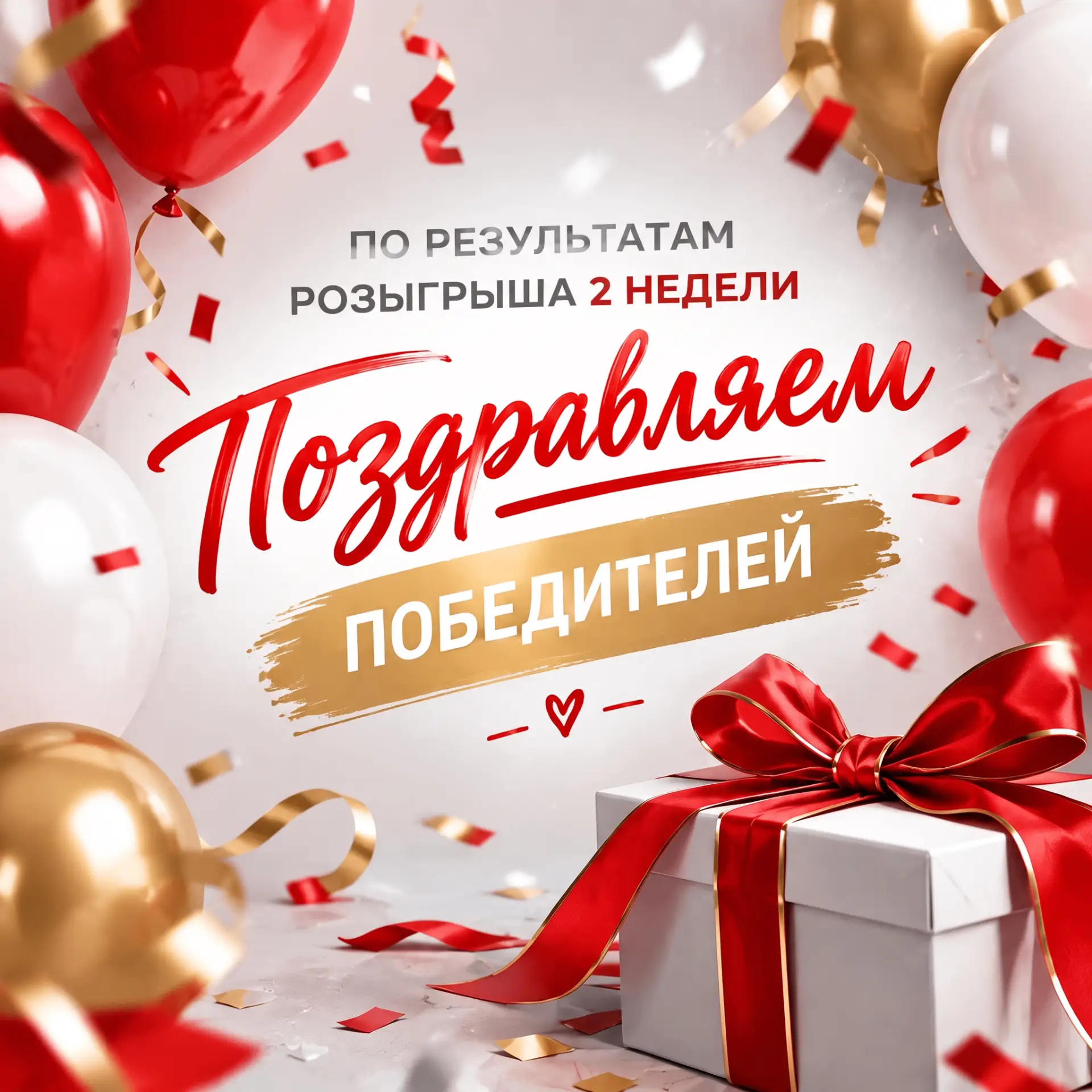 Поздравляем победителей Розыгрыша 2 недели! 🥳