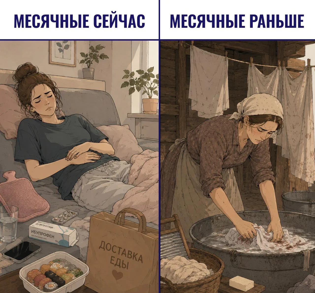 Как женщины в Сибири переживали месячные — и почему нам сегодня повезло
