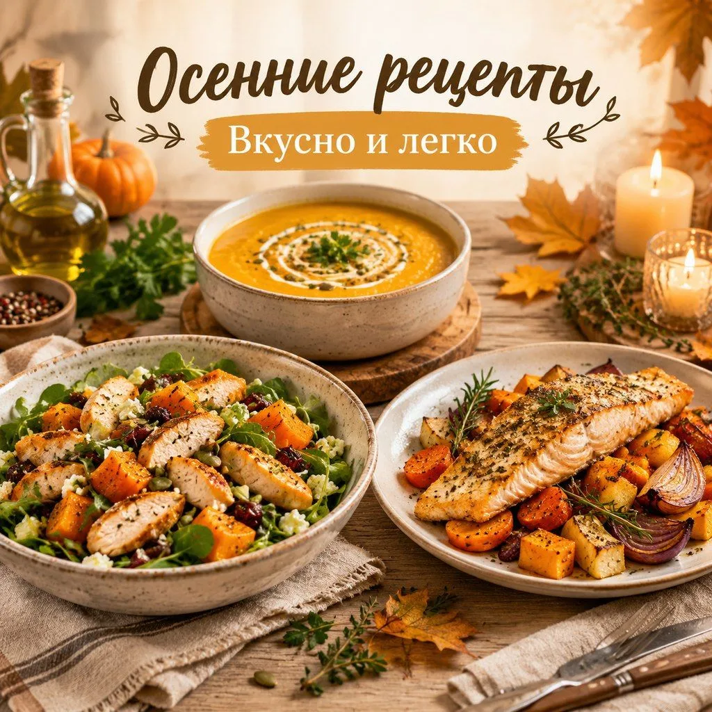 Лёгкие осенние рецепты для стройности 🥗