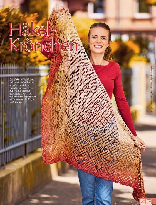 #Шаль с сердечками ❤️