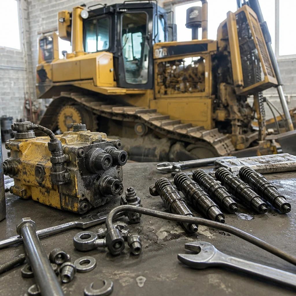 🔧 Ремонт топливной системы CAT D7R: замена ТНВД и форсунок
