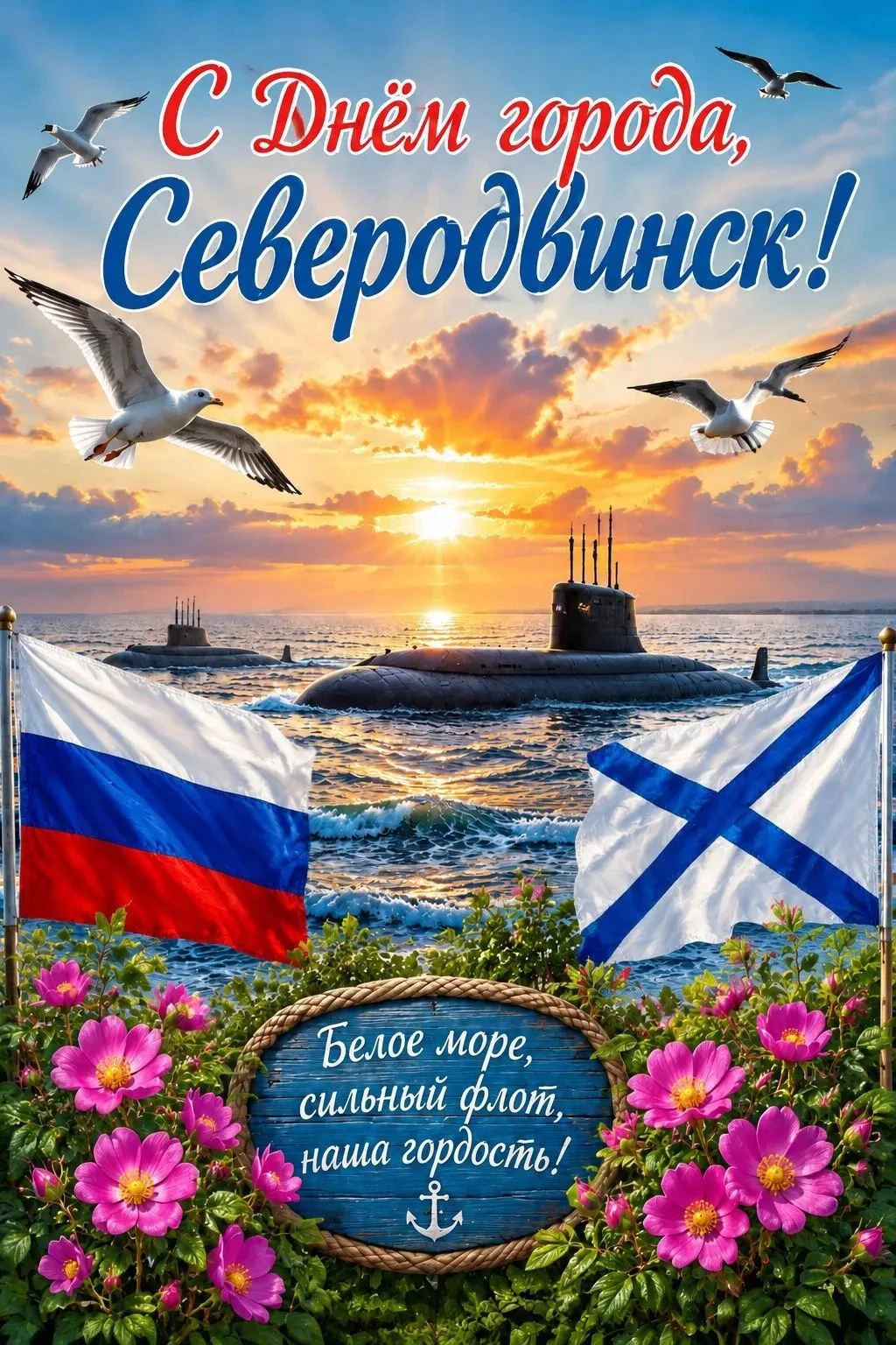 Северодвинск, с днем рождения! Город, который строили с душой, берегли с мужеством и любим всем серд