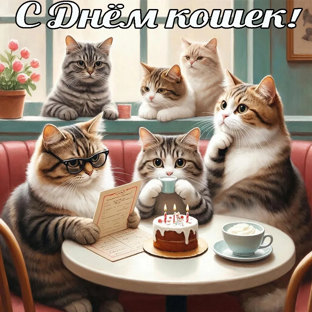 8 августа --- Международной день кошек.