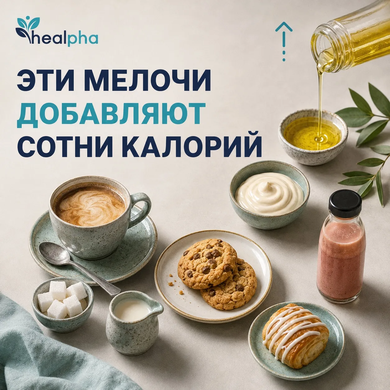🍽 Эти мелочи добавляют сотни калорий