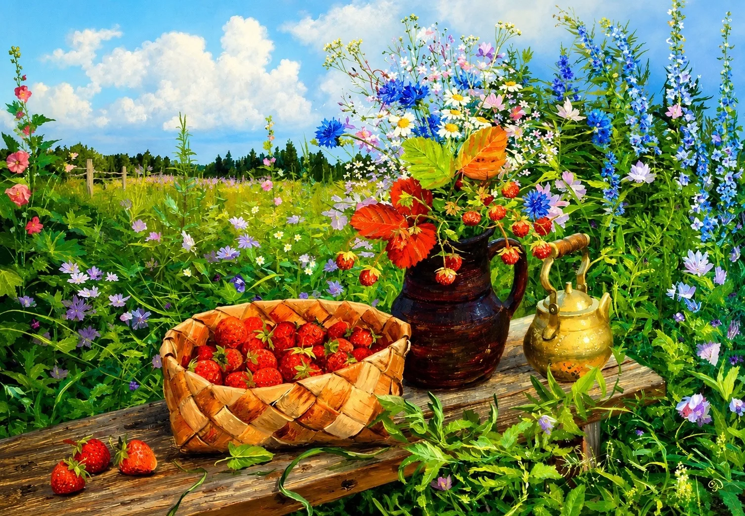 •° Лето в деревне •°
Художник Владимир Жданов
