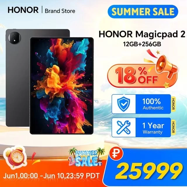 😱ГОДНОТА😱ТОПОВЫЙ Honor MagicPad 2, 12.3"🔥28 576 ₽🔥https://ali.click/ubpkd1j?erid=2S...