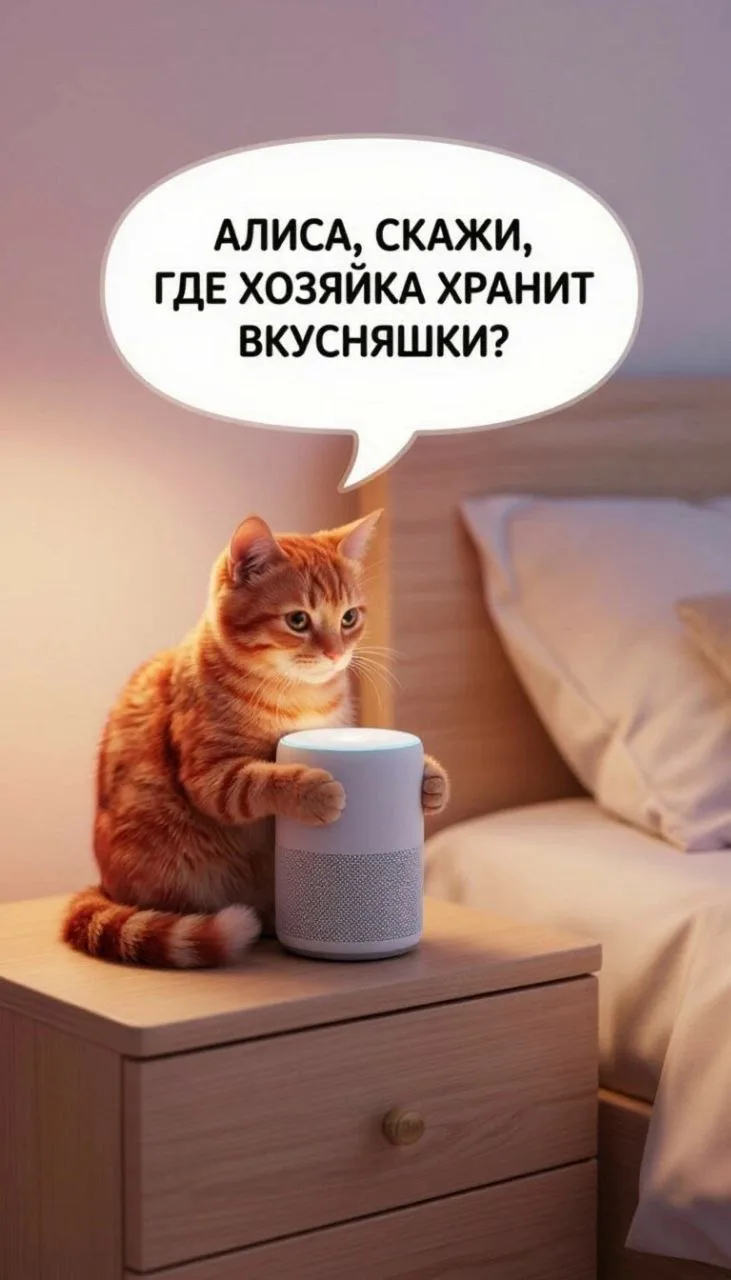 Хитрый и находчивый котэ 😂