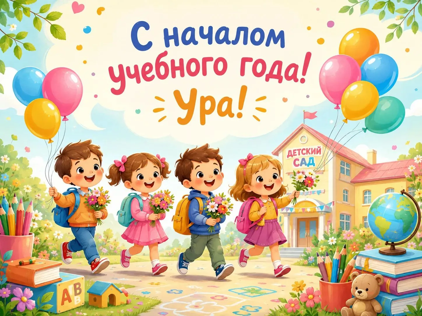 Дорогие ребята, уважаемые родители и наши любимые коллеги! Поздравляем вас с Днем знани...