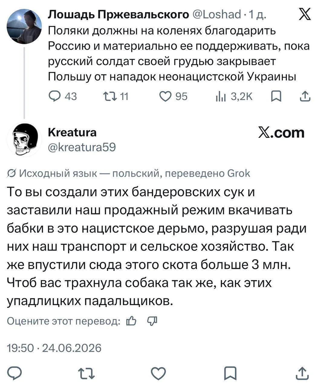 Поляки заявили, что Россия создала нацизм на Украине, заставила Польшу вложиться в 404 ...