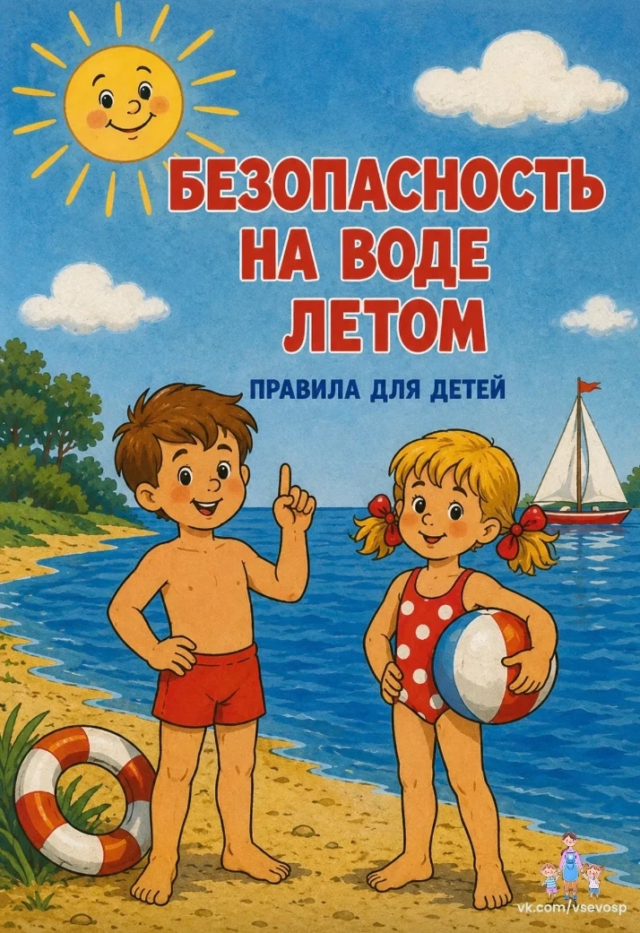 ‼Важные правила безопасности на воде летом‼