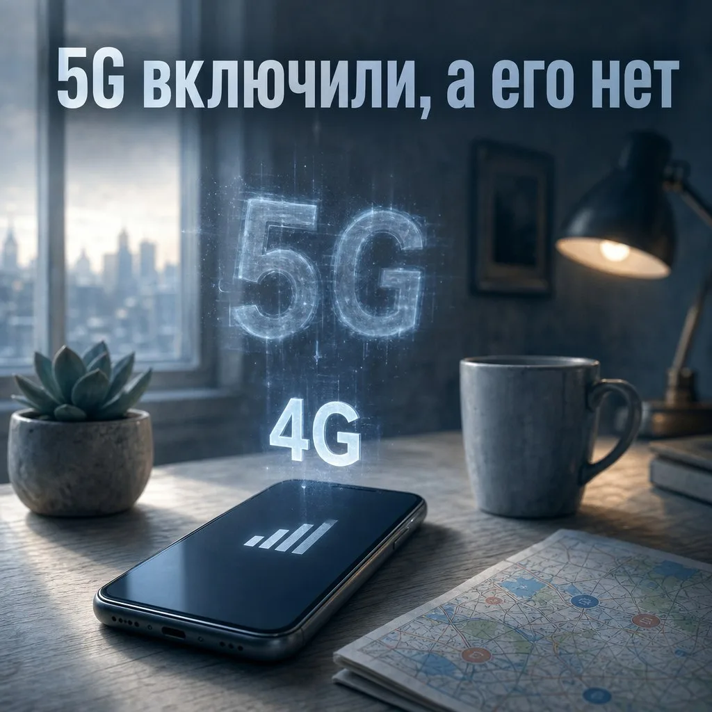 Включили 5G в настройках, а телефон всё равно показывает 4G? Разбираемся, что проверить...