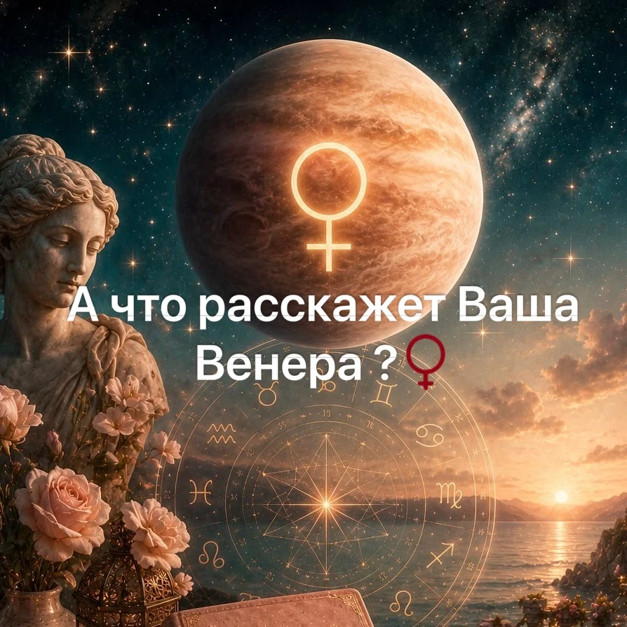♀️ А где находится ВАША Венера? Давайте узнаем прямо сейчас