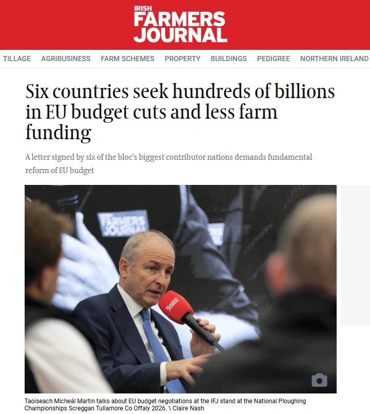🇪🇺 💰 Шесть стран добиваются сокращения бюджетных расходов ЕС на сотни миллиардов евро