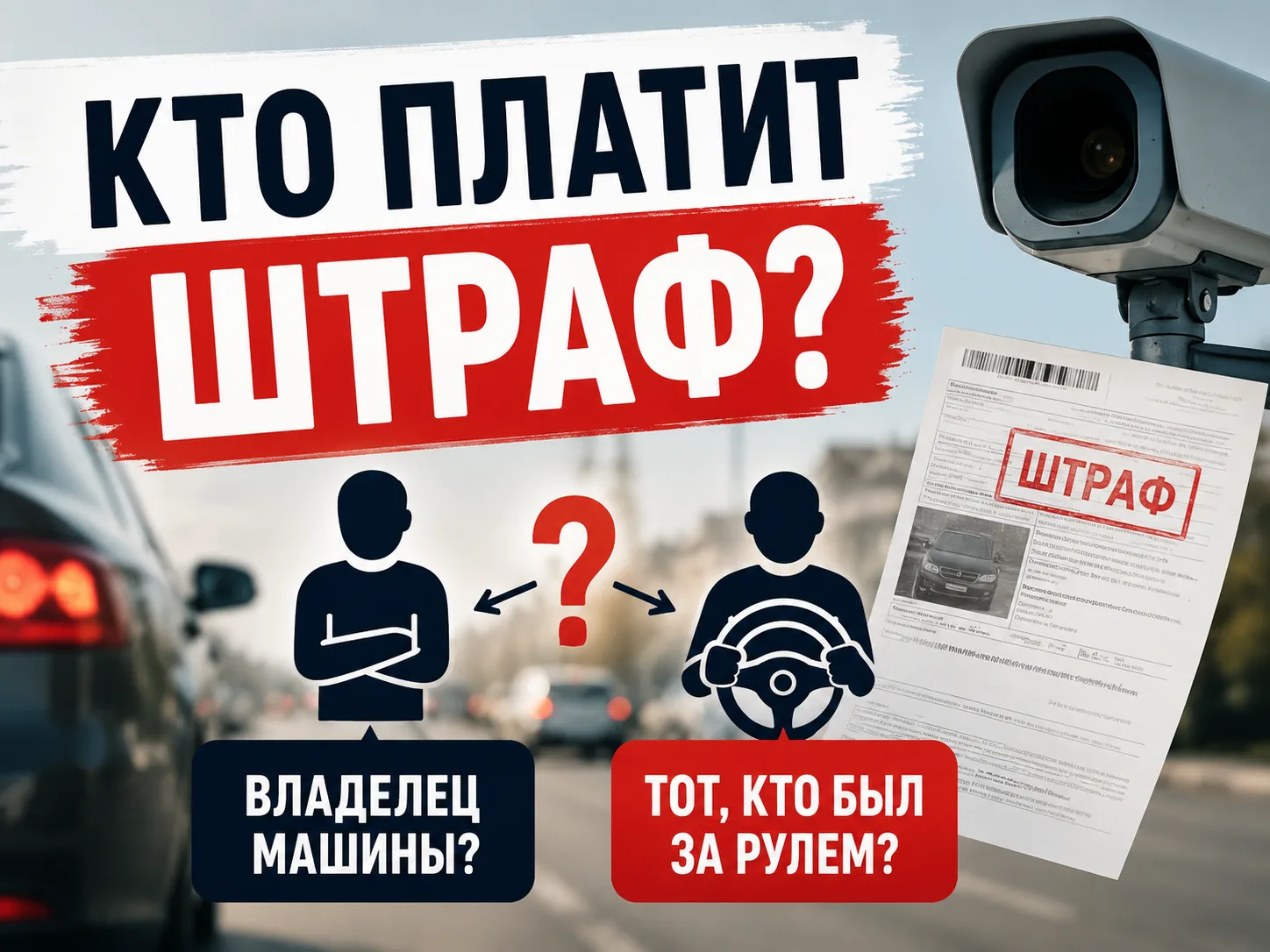 Кто платит штраф, если за рулем был другой человек? 🚗