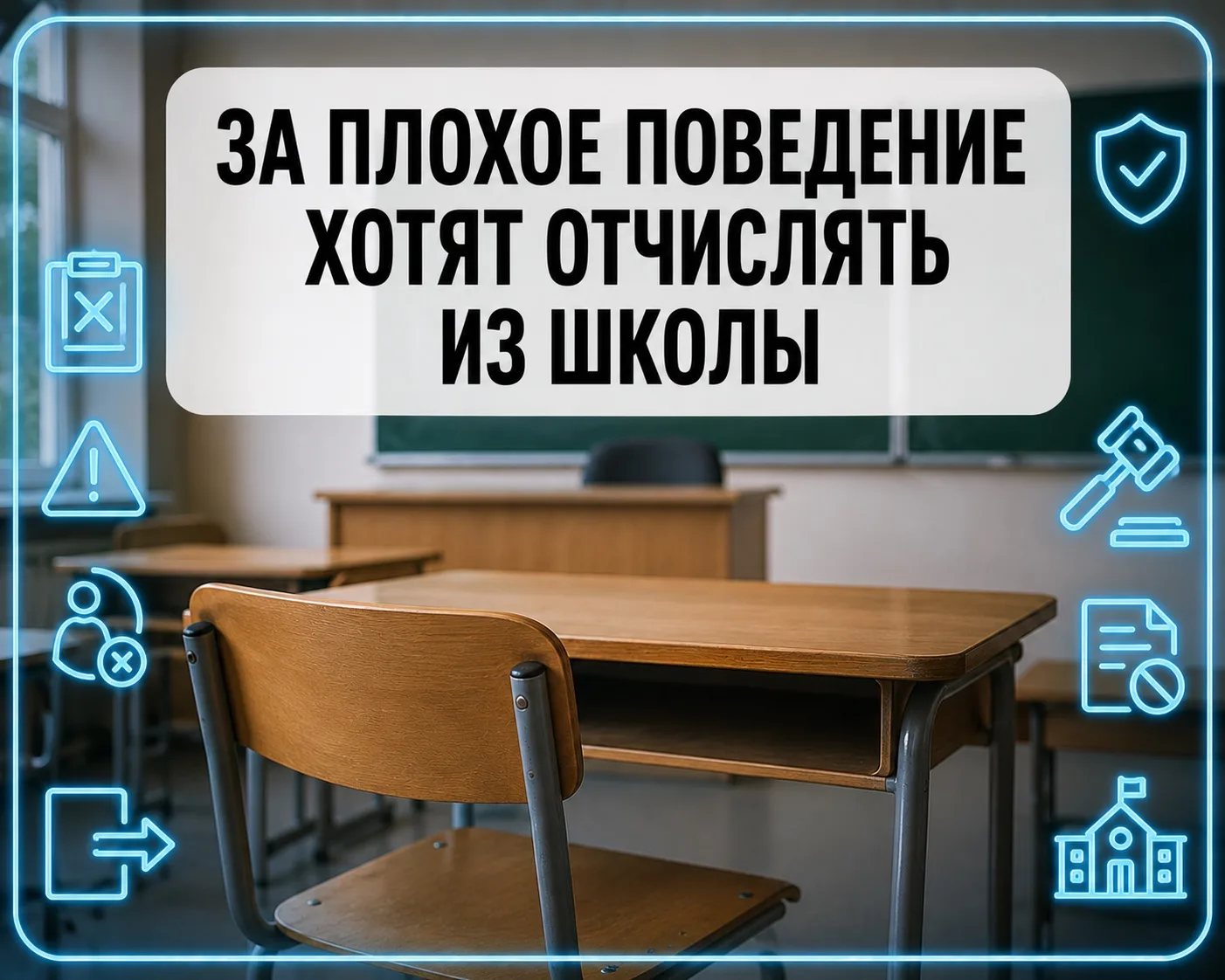 ⚡️ За плохое поведение хотят отчислять из школы